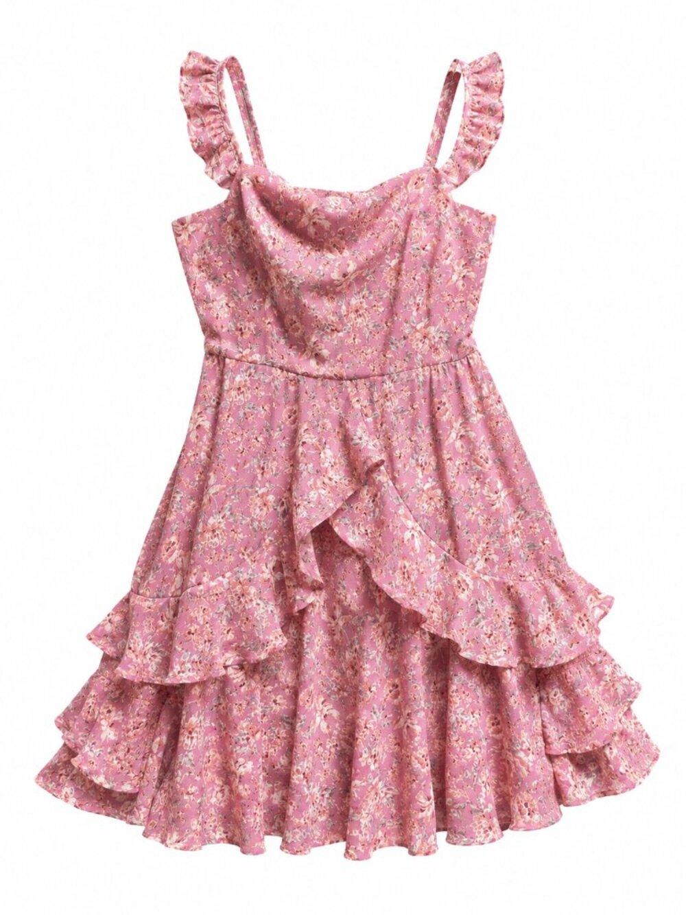 Womens Trixxi Pink Floral Dress Size Large
